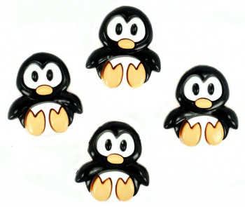 Playful Penguin shank Buttons