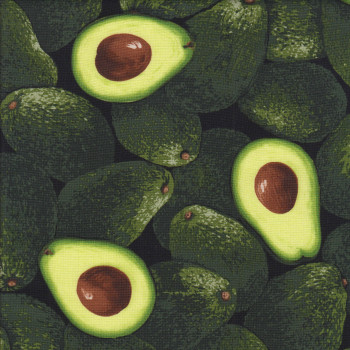 Green Avocados Quilting Fabric