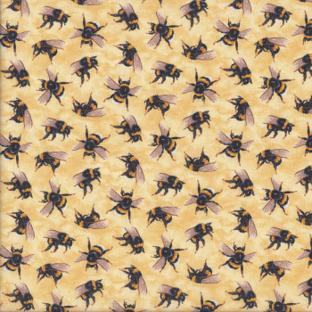 Bees on Cream You Bug Me Insect Quilting Fabric