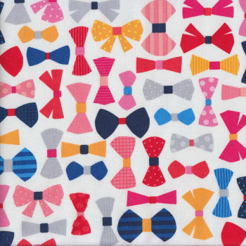 Colourful Bowties Quilting Fabric