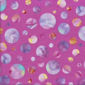 Colour Calypso Coloured Circles Quilting Fabric