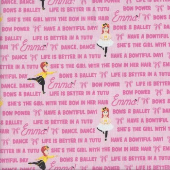 The Wiggles Emma in Tutu on Pink Girls Licensed Quilting Fabric
