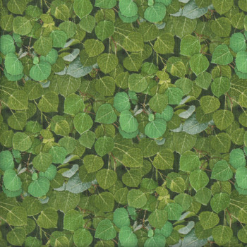 Green Leaves Landscape Plant Nature Quilting Fabric