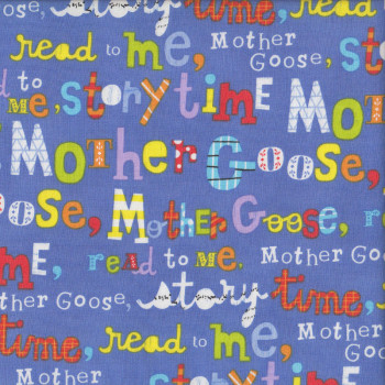 Mother Goose Read To Me Story Time Kids Quilting Fabric