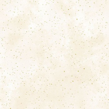 Cream with Metallic Gold New Hue Basic Blender Quilting Fabric