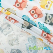 ProSoft® Waterproof 1 mil ECO-PUL Print Fabric (W-510) Hoot Hoot Owls