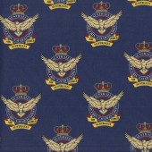 Australian Air Force Emblem Badge Air Force Centenary Quilting Fabric