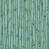 Bamboo Green Landscape Quilting Fabric
