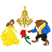 Beauty and The Beast Disney Licensed Shank Buttons 