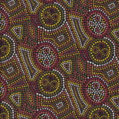 Aboriginal Birrong Design Quilting Fabric