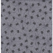 Black Spiderwebs Quilting Fabric