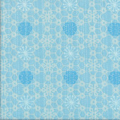Floral Design Flowers Dots on Blue Quilting Fabric