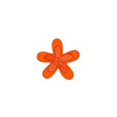 Cute Flower Design Two Hole Button Orange