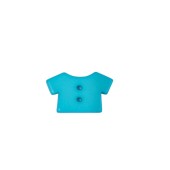 Cute Shirt Design Two Hole Button Light Blue