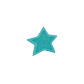 Cute Star Design Two Hole Button Light Blue