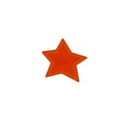 Cute Star Design Two Hole Button Orange
