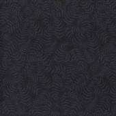 Charcoal Ferns on Black New Zealand Quilting Fabric