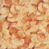 Potato Chips Crisps Beer Snack Ale House Quilting Fabric