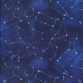 Night Sky Stars Constellation Star Patterns Space Quilting Fabric