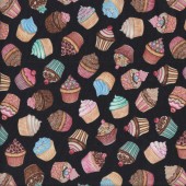 Cupcakes Quilting Fabric Remnant 35cm x 112cm 