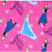Disney Frozen Sisters Forever Pink Licensed Girls Kids Quilt Fabric