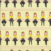The Wiggles Emma Ballet on Yellow Girls Licensed Quilting Fabric