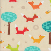 Foxes Creatures Quilting Fabric