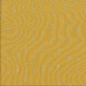 Gold Metallic Arrows on Mustard Quilting Fabric