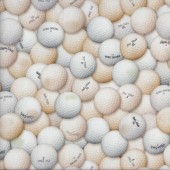 Golf Balls Sport Chip Shot Quilting Fabric