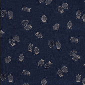 Japanese Owls on Navy Quilting Fabric 2 Metre Pre Cut 
