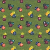 Lawn Bowls Balls on Green Ladies Mens Sport Quilting Fabric