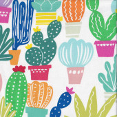 Cactus Cacti Pot Plants Los Cactos Garden Plants Quilting Fabric