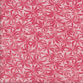 Lupin Leaves on Light Pink A Wildflower Meadow Quilting Fabric