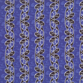 New Zealand Maori Koru Design Blue NZ Quilt Fabric