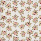Muppets Little Miss Piggy on White Licensed Quilting Fabric