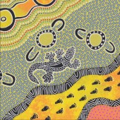 Australian Indigenous Aboriginal Mulaka Hunting Yellow by Heather Kennedy Quilting Fabric