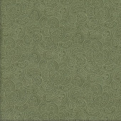 New Zealand Ponga Koru Design Green Maori NZ Quilting Fabric