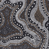 Australian Indigenous Aboriginal Possum Land By H Kennedy Quilt Fabric