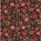 Pumpkins and Flowers Prairie Grove Quilting Fabric