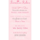 Princess Rules Quilt Fabric Panel