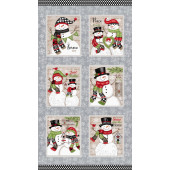 Snowmen Snow Place Like Home Christmas Quilting Fabric Panel