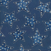 Stars Navy Fabric