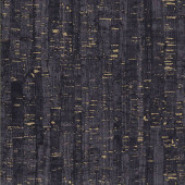Uncorked Charcoal Cork Lookalike with Gold Metallic Tonal Quilting Fabric