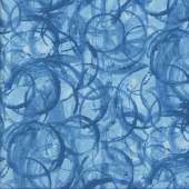 Watermarks on Blue Quilting Fabric
