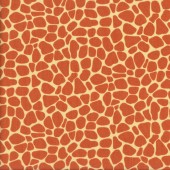 Giraffe Skin Orange Pattern Susybee African Animal Quilting Fabric