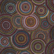 Australian Aboriginal Mugungalyi Circles Quilt Fabric