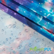 ProSoft® Waterproof 1 mil ECO-PUL Print Fabric (W-510) Blue Galaxy