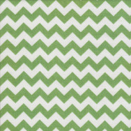 Green and White Chevron Design Zig Zag Quilting Fabric