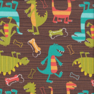 Dinosaurs Dino Dudes Quilting Fabric