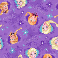 Disney Frozen Sisters Forever Anna Elsa Licensed Girls Kids Quilt Fabric